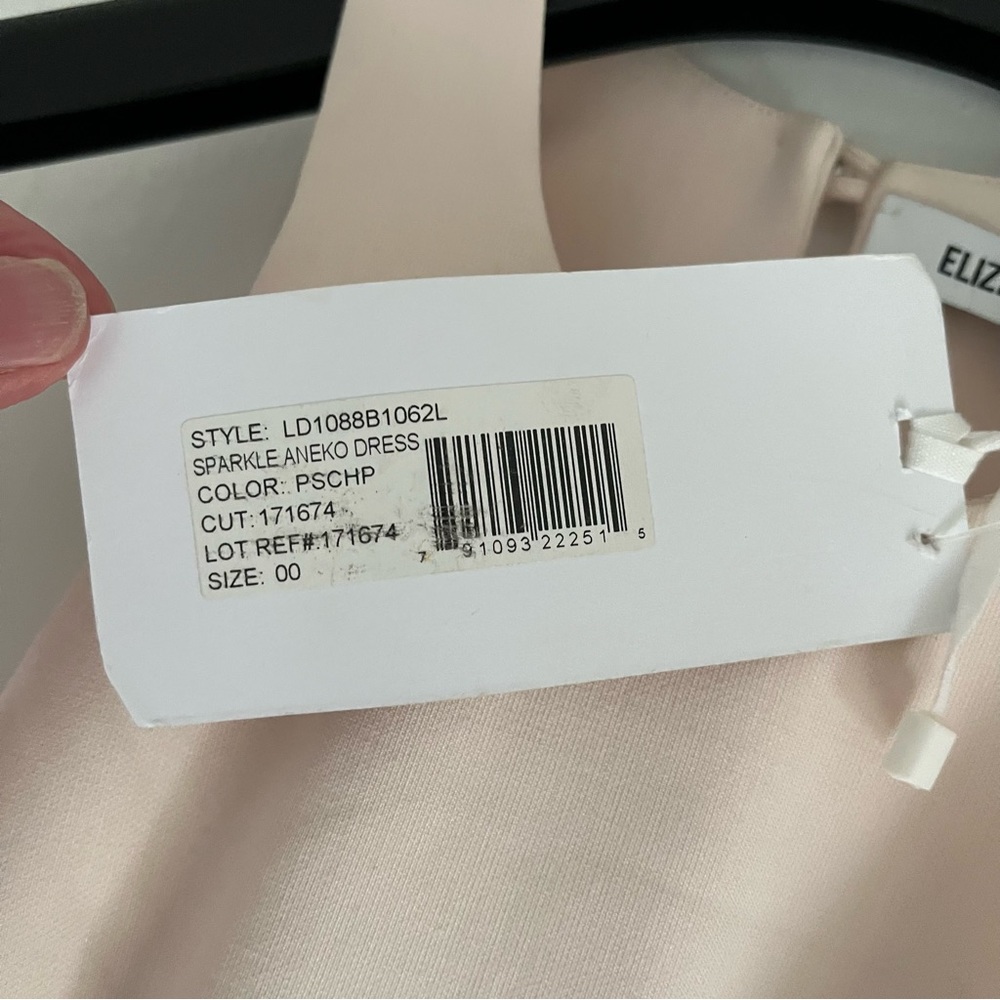 NWT Elizabeth and James Sparkle Aneko Metallic Tulle Midi Dress Size 00 - Picture 11 of 15
